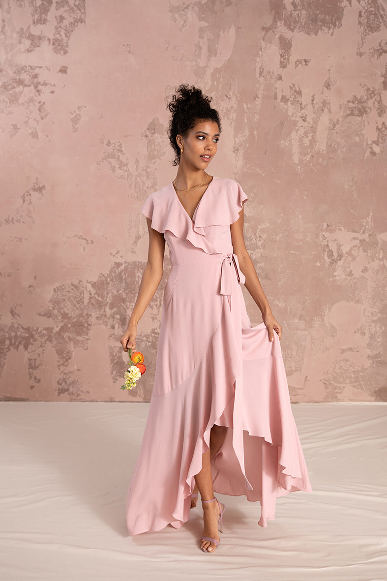 Willow Dress in Blush Pink – Nola London